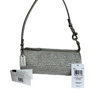 Coach NOLITA Barrel Bag CRYSTAL Silver Metallic